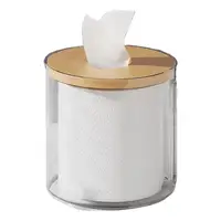  Tissue Storage Box Roll Paper Dispenser Box Toilet Paper Holder With Side Unique Slot For Living Room Restaurant Bathroom 1