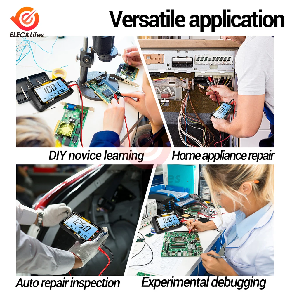 Smart Multimeter Real-time Power-off Measuring Tester AC/DC Ammeter Voltmeter 4000 Count Digital Multimetro 613 Test Tools