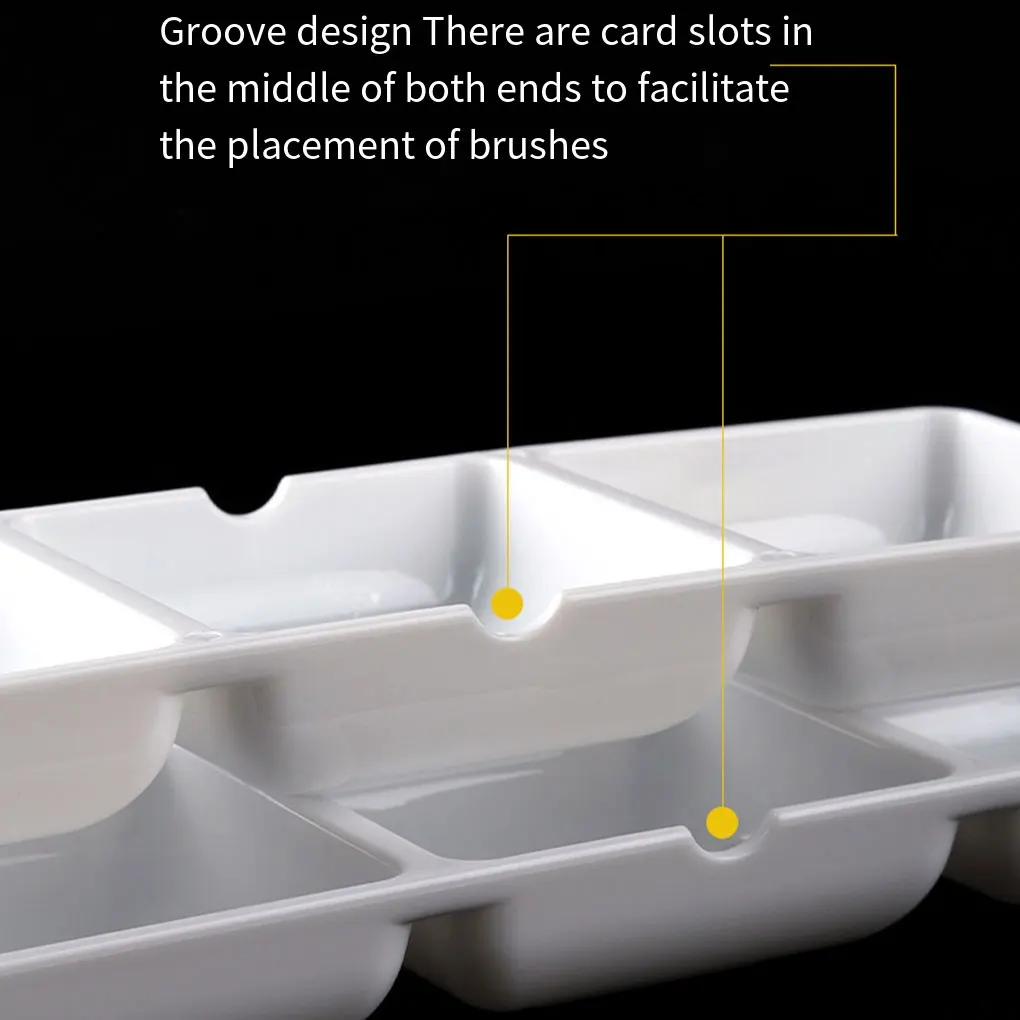 24pieces Compact And Portable Sturdy And Durable Paint Tray Palettes With Compartments Paint Palette