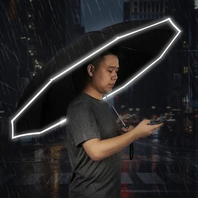 Xiaomi 10 Bordák Esernyő Teljesen Automatikus Fényvisszaverő Fordított Összecsukható Multifunkcionális Napfény És Eső Utazás - Image 5