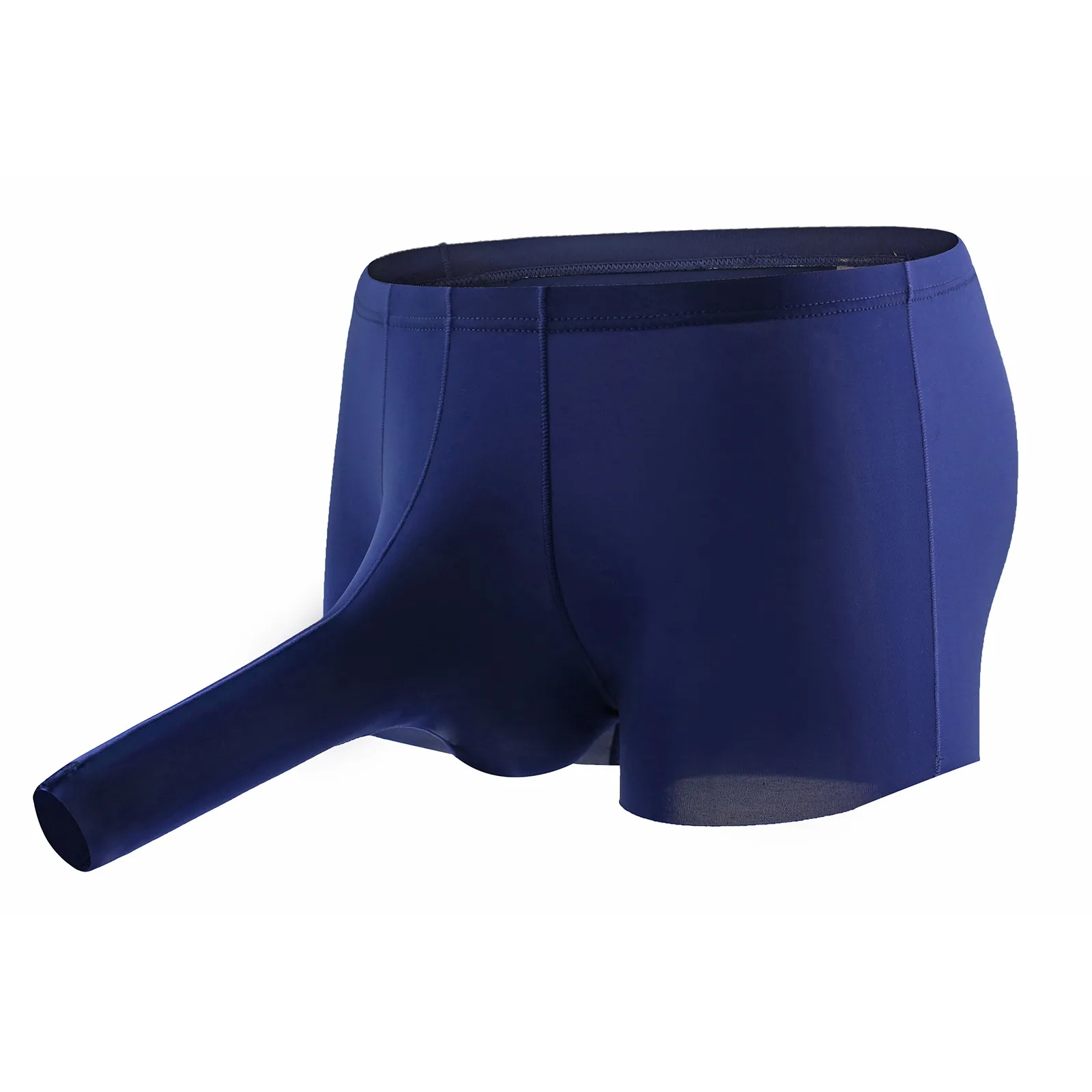 Wide Sexy Mens Elephant Underwear Boxer Bulge Pouch Male Panties Ice Silk Lingerie Shorts Sexy Underpants Трусы Мужские