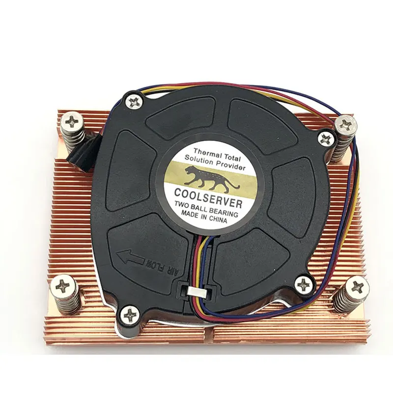 COOLSERVER CPU 서버 쿨러, CPU 냉각 시스템, CPU 냉각 팬, 4 핀 PWM 팬, 조용한 95W 터보 라디에이터, P31 1U