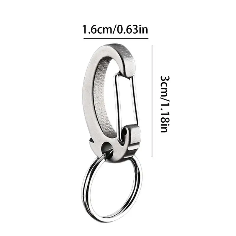 Titanium Carabiner Keychain Clip Quick Release Car Key Chain Rings Small  Carabiner Hooks Keychain Accessories - AliExpress