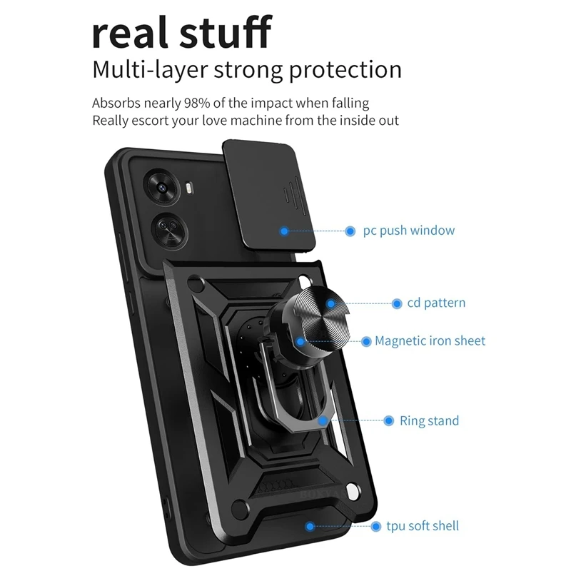 Ultimate Armor Case with Lens Protection & Magnetic Ring Holder