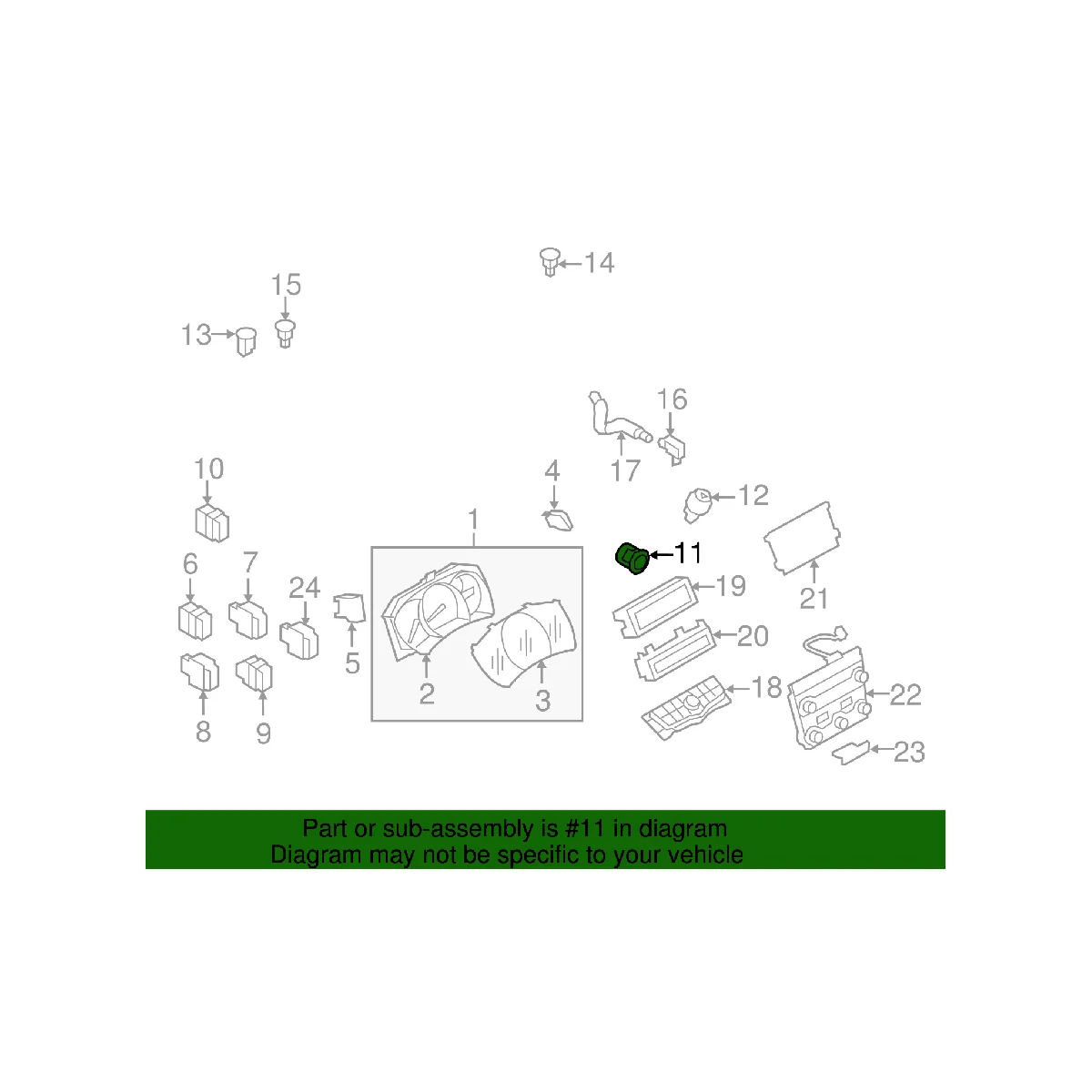 

25150-1LB0A Car One Button Ignition Starter Switch for Nissan Maxima Altima Murano 2008-2014 Push Starter Switch