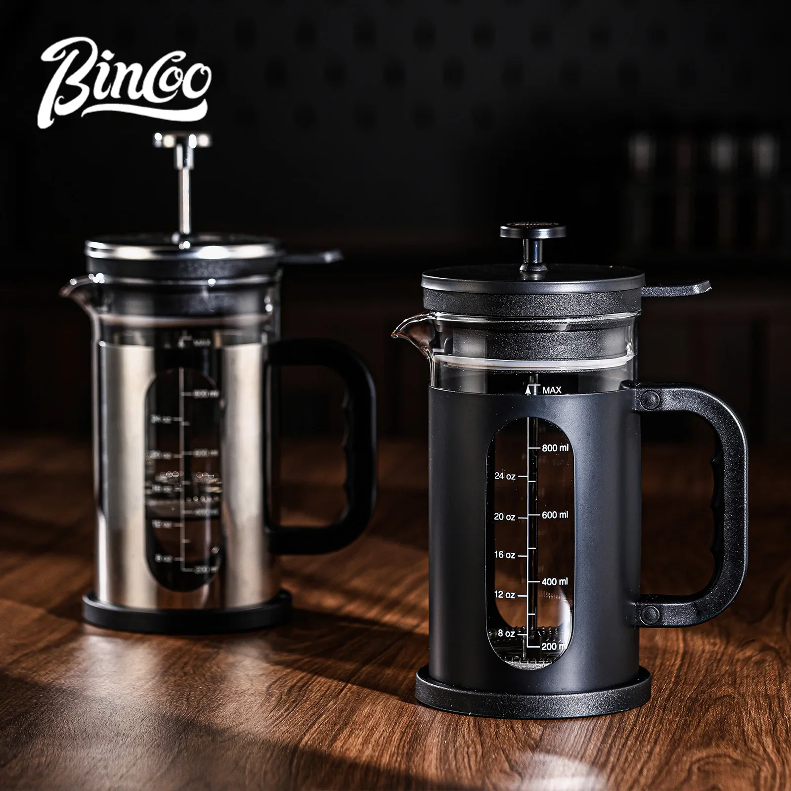 1000 مللي إبريق قهوة فرنسي بالضغط مع فلتر من الفول...