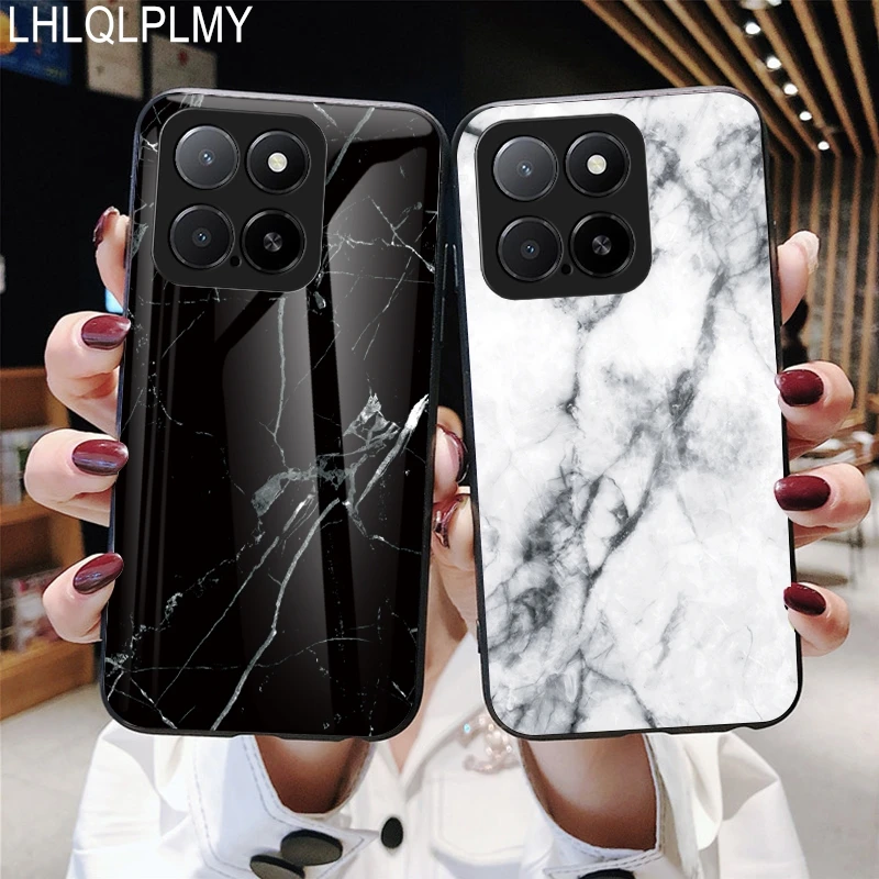 Marbling Tempered Glass Phone Case Cover