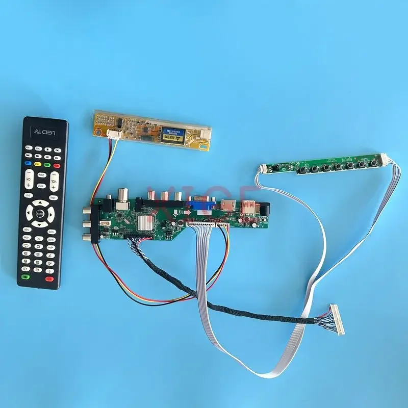 

Driver Board Fit LP171W01 LP171WP4 LP171WX2 LVDS-30Pin 1440*900 DIY Kit DVB Digital Signal USB+HDMI+VGA+AV+IR 1CCFL LCD Display