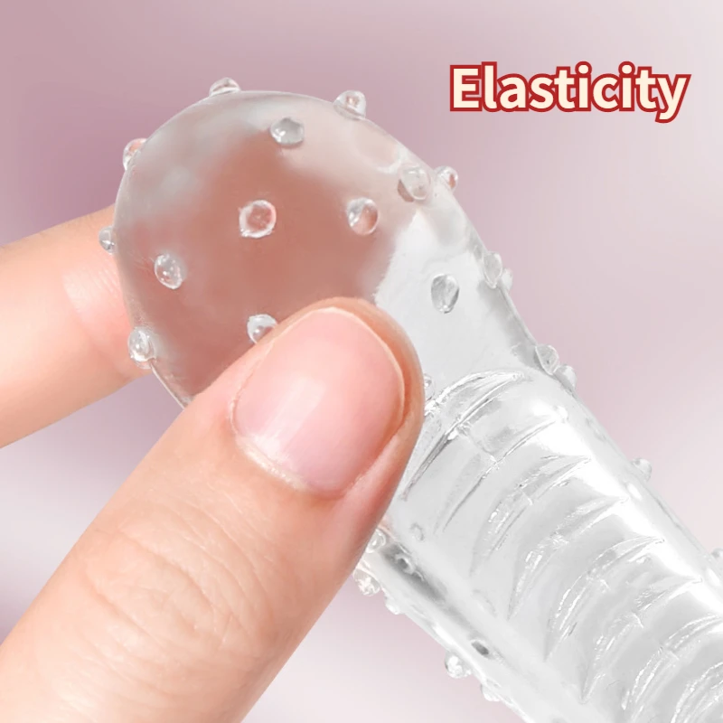G-Point Stimulation Finger Sleeves Toy for Women's Clitoris Massage Lesbians Finger Vaginal Sex Toys for Couples Extender