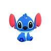 1pcs Silicone Cartoon Stlch Donald Duck Baby Teether Rodent BPA Food Free Silicone Teeth Nursing Pacifier Clip Silicone Bead 6