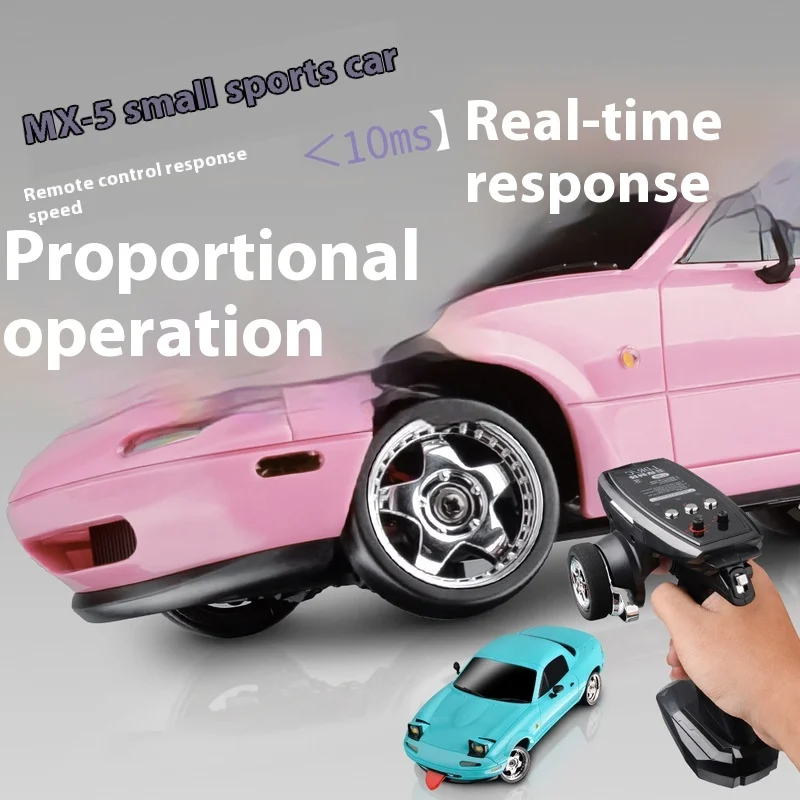 Ld1804 Rear Wheel Drive Mx5 1/18 Flip Light Drift Car Cute Tongue Sticking Remote Control Car Boy Electric Remote Control Toy 5
