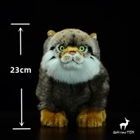 Steppe Cat High Fidelity Pallas Cat Cute Plushie Manul Plush Toys Lifelike Animals Simulation Stuffed Doll Kawai Toy Gifts Kids 2