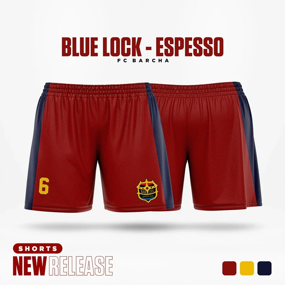 Blue Lock FC Barcha Jersey Men Shorts Cartoon Anime Summer Quick-Dry New Fashion Women Short Pants Sport Children Unisex Bottom 3