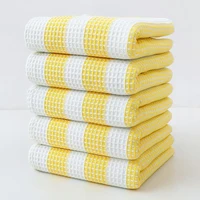 Adult Cotton Waffle Bath Towel Set Soft Absorbent Bathroom Honeycomb Hand Towel Fluffy Skin Friendly Hand Towel 34X74 70X140CM 2