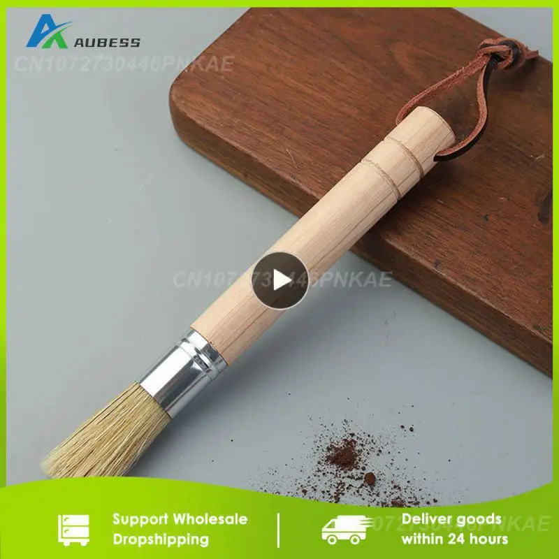 나무 손잡이 패션 간단한 건강 보안 실용적인 주방 커피 돼지 갈기 홈 가구 바 휴대용 청소 브러시