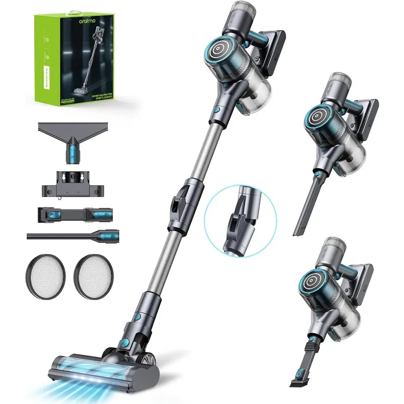 

Cordless Vacuum Cleaner,27Kpa Rechargeable Stick Vacuum Cleaner,Lightweight Cordless Vacuum Handheld