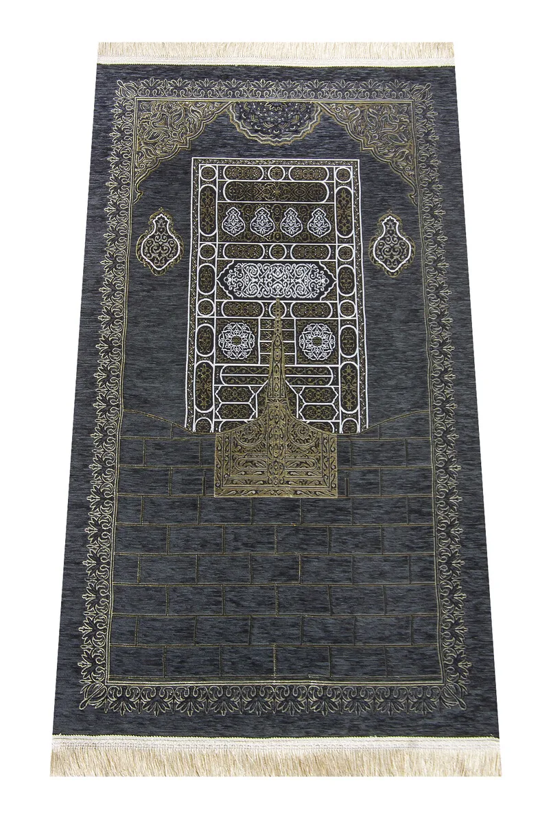 

IQRAH Kaaba Patterned Ultra Plus Black Chenil Seccade 17