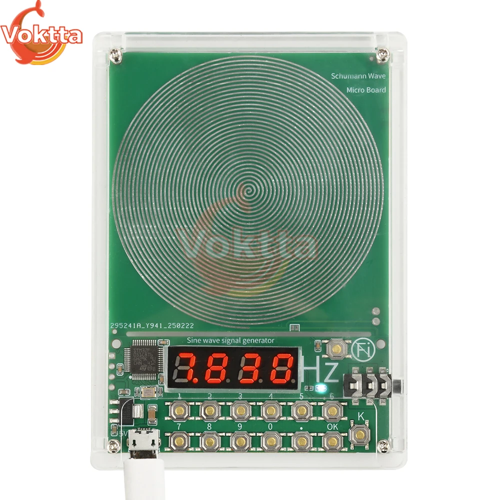 CC 5 V 0,01 Hz~ 100000 Hz Frequenza regolabile 7.83HZ Generatore di onde Schumann Generatore di segnale sinusoidale Interfaccia Micro USB - Image 2