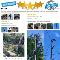 Caméra de permission Extérieure PTZ IP, Dispositif de Sécurité avec Objectif pour Touriste, 4K, 8MP, 4G, avec Écran Solaire, PIR, Suivi Humain, WIFI 2