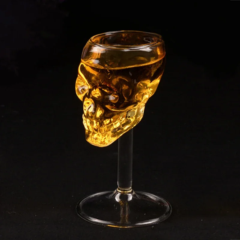 Skull Glass Cup Beer Wine Bar Vodka Drinking Ware Home Bar Party Gift Artware Deco Goblet glass cup
