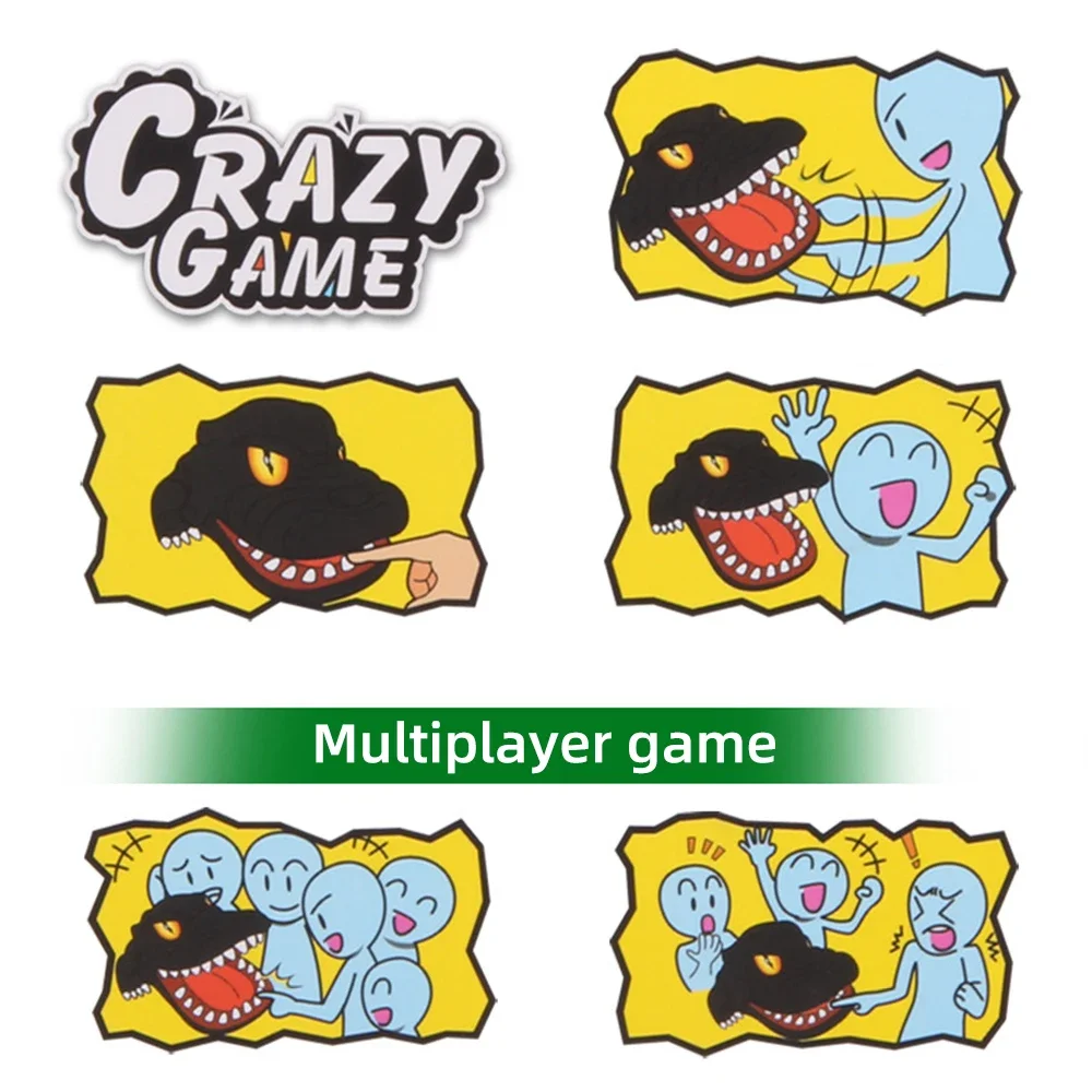 Crocodile Teeth Toys Children's Crocodile Bites Fingers Reaction Training Novelty Children's Lucky Game Trick Decompression Toy - Bilde 3