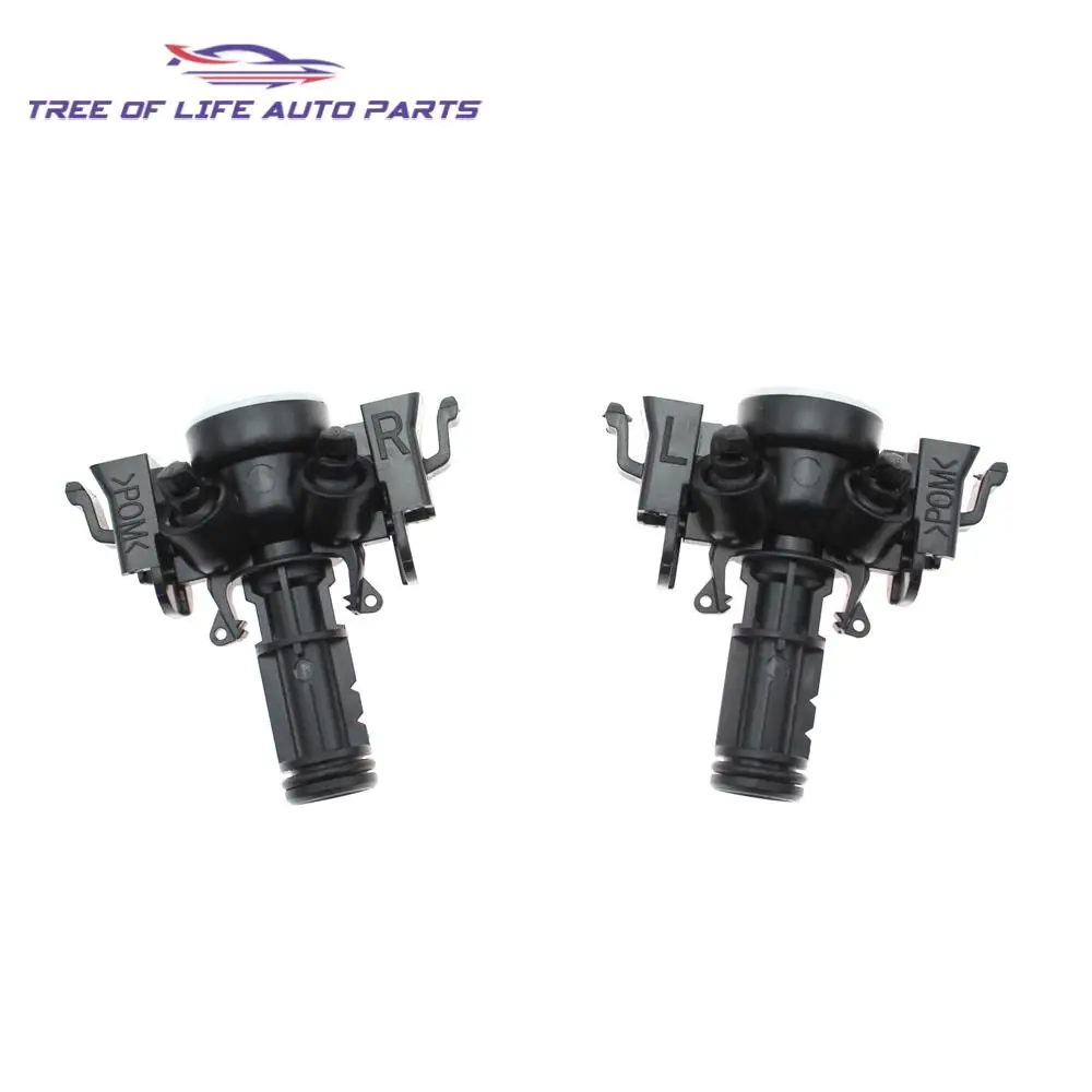WOZIES Getti lavafari 2pcs Auto Lavafari Ugello Testa Luce di Pulizia Pompa A Getto 98671-D3000 98672-D3000 Spruzzatore D'acqua Per Hyundai Tucson 2015-2020