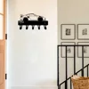 Hangers 1pc Racing Car Ornaments Metal Key Holder Wall Mount Hook Art Modeling Decorative Accessories Wall Mount Hook Hanger 4