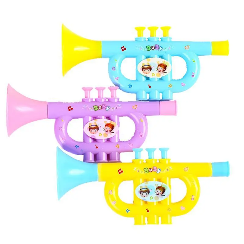 Plastic Trumpet Hooter Plastic Baby Kid Musical Instrument Early Education To_ES 