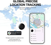GPS Locate Tracker Google Find My Device Airtag Portable Locator Key Loss Prevention IP67 Waterproof Devices Global Positioning 2