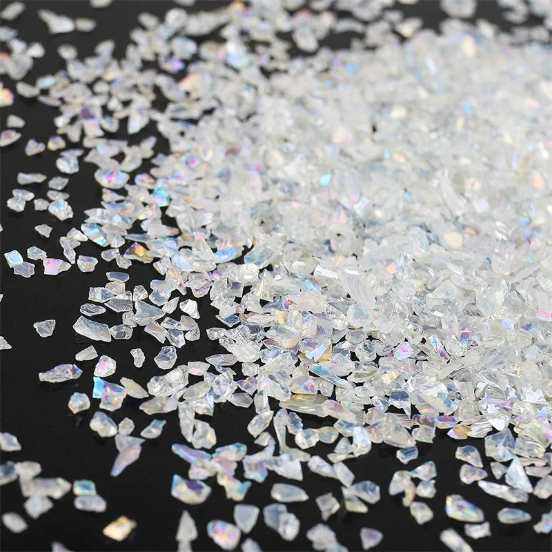 20/40g AB Strass Kristall Crushed Stein Kies Epoxidharz Form Füllung Für DIY Schmuck Handwerk Dekorative Nail art Füllstoff – Detail 3