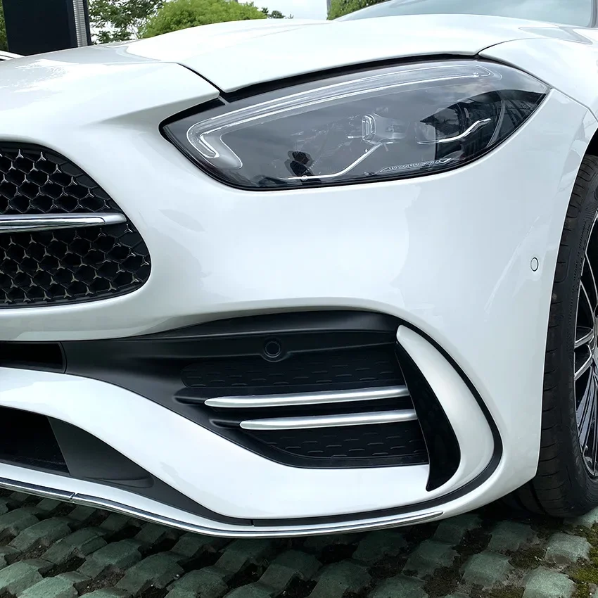 For Mercedes Benz C Class W206 C200 C260 C300 2022+ 4PCS Car Front Bumper Splitter Fins Body Spoiler Canards Cover T