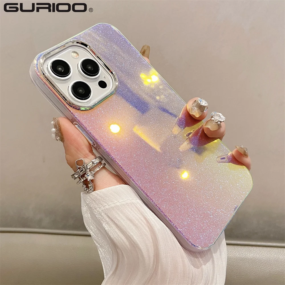 Golden Reflective Back Case for iPhone 11 & 12 Series