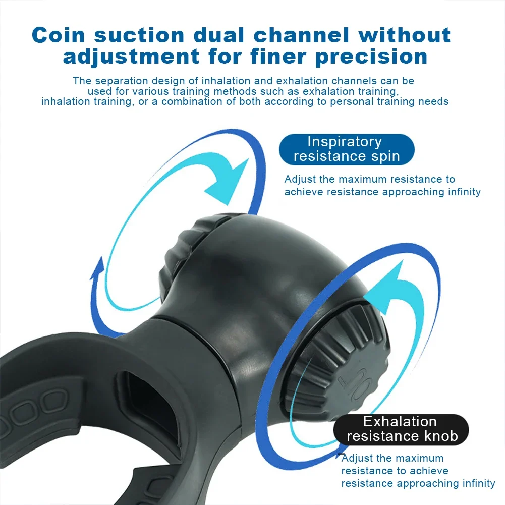 Breathing Trainer Breathing Trainer Expiratory Exercise Tool Adjustable Resistance Respiratory Trainer Lung Exercise Device for Breathing Training