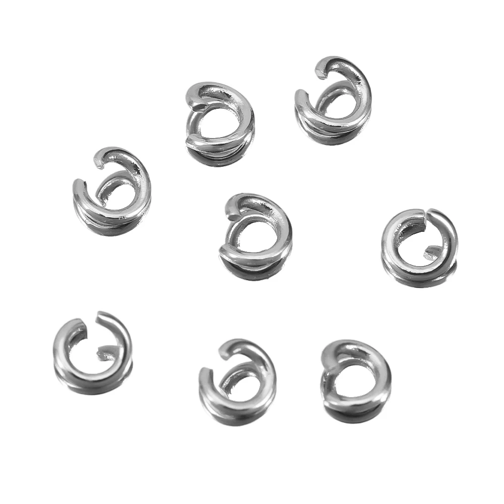 200 stücke Edelstahl offene Ringe springen Spalt ringe 3-10mm Halskette Armband Anschlüsse DIY Schmuck Herstellung Zubehör Großhandel – Detail 6