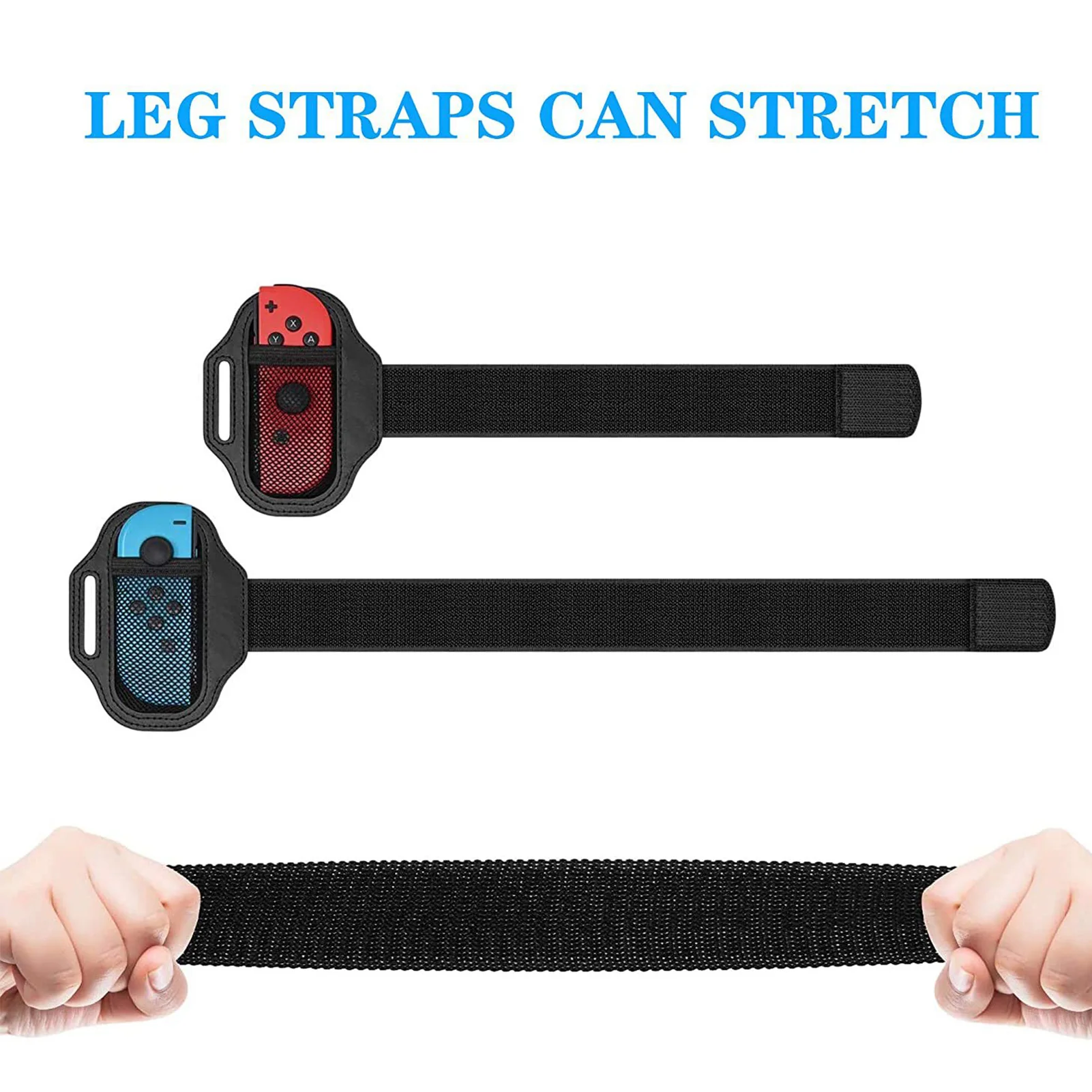 Leg Straps For NS Gamepad Adjustable Elastic Sports Straps Ring Easy To Use Fitness Ring Game Leggings Bandage