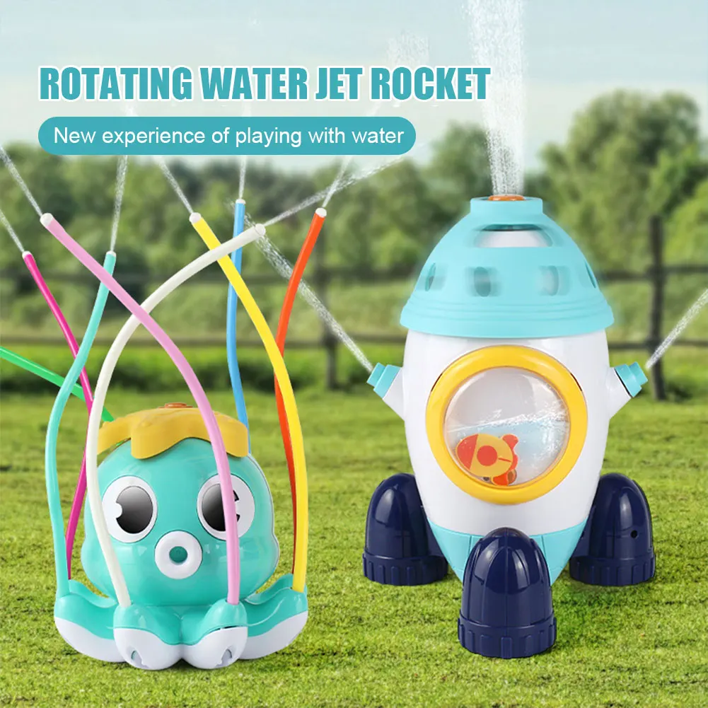 Bath toys play in summer in Bathroom Water Playing Toy Rocket Fountain