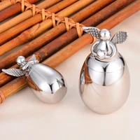 Small Keepsake Urns for Human Ashes Angel Wings Heart Mini Stainless Steel Cremation Memorial Urns for Ashes Jewelry Dropship 1
