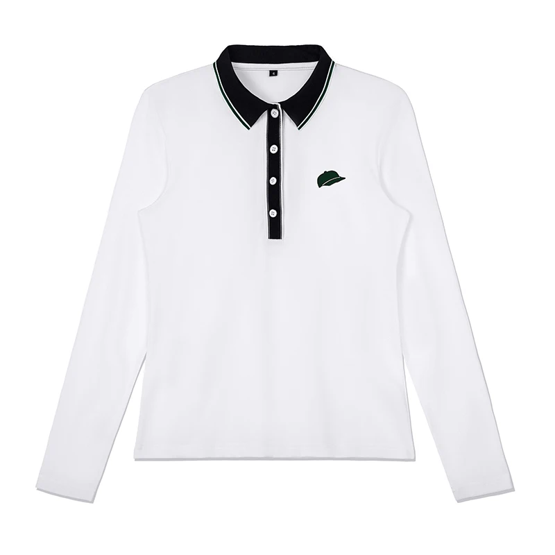 Spring/Autumn New Product Golf Women's Outdoor Sports Shirt Comfortable Versatile Long Sleeve T-shirt Lady Slim POLO Shirt Top