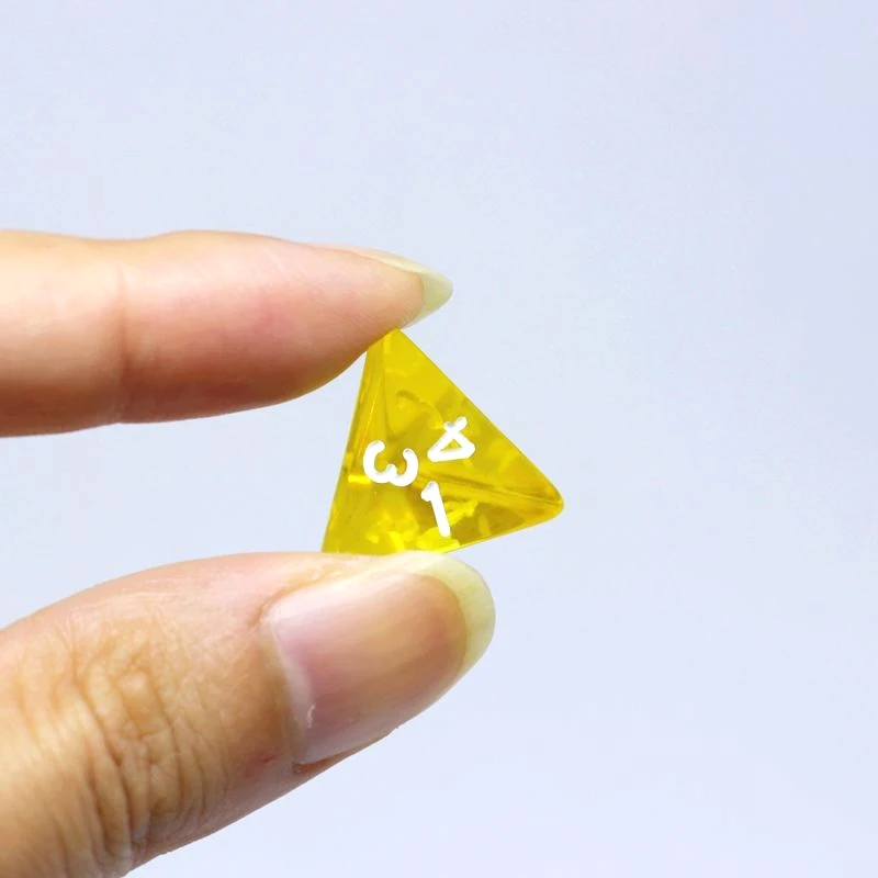 Clear D4 Dice 35/25/7/5/2pcs 4 Sided triangle triangular pyramid RPG TRPG Board Game Accessories