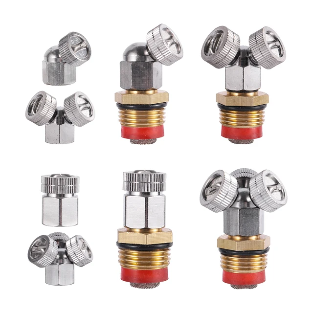 1/2 1/4 Inch Irrigation Fan Nozzle Atomizing Nozzle High Pressure Sprayer For Greenhouse Landscaping Agriculture Dust Removal