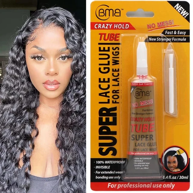Front Lace Wig Glue Waterproof Extra Strong Hair Glue black glue Adhesives  Remover Strong Bond Hold Lace Wig Hair System Glue - AliExpress