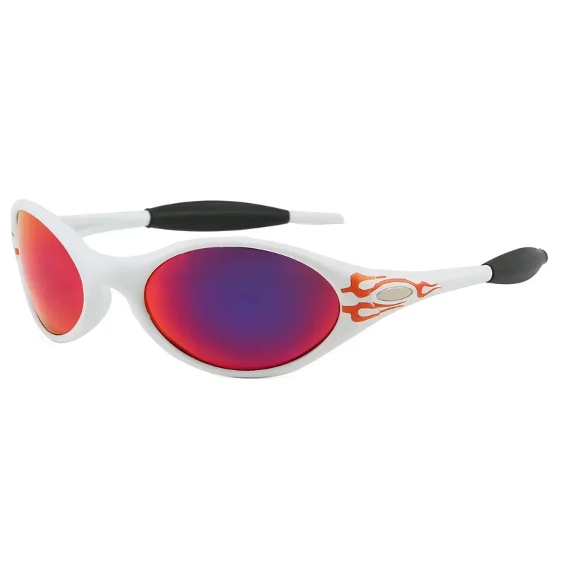 White frame orange pattern REVO red hair blue
