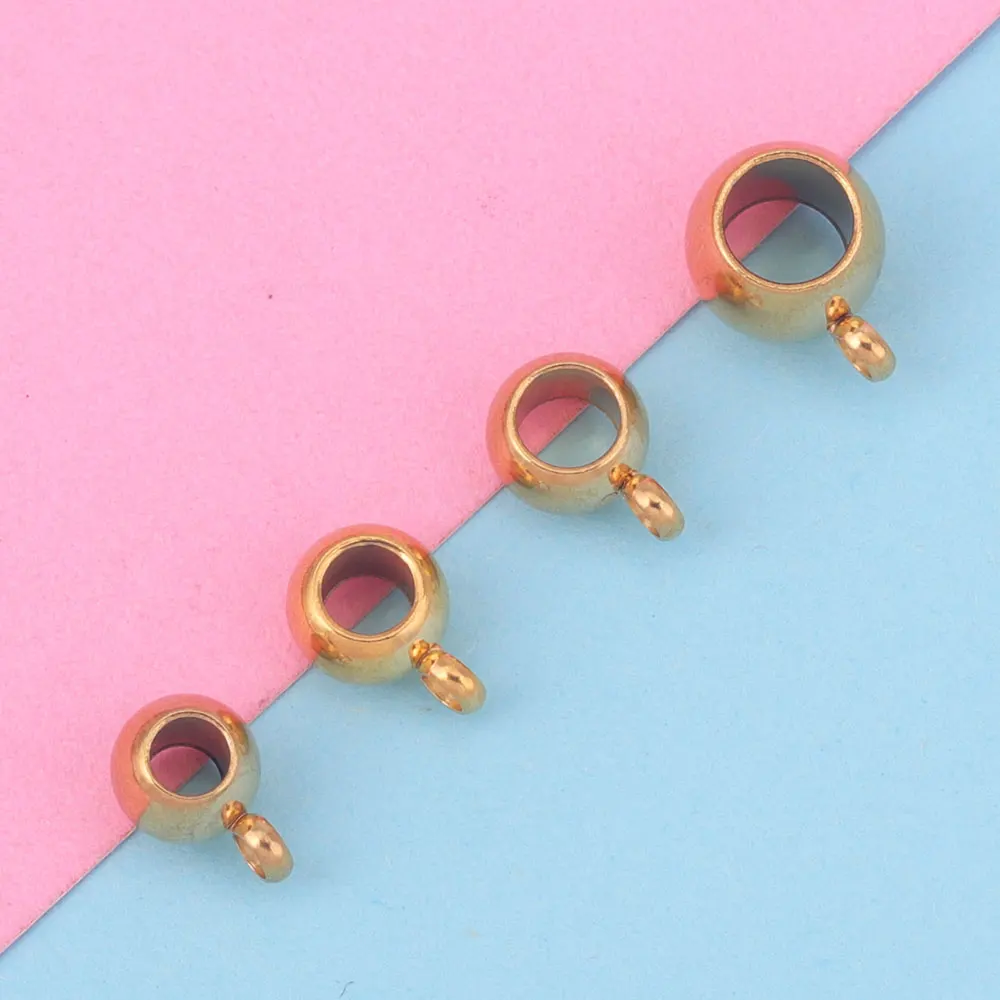 20 Stück Edelstahl Charm Verschluss Bail Perlen Clip Verschluss Anhänger Anschlüsse Diy Schmuckherstellung Zubehör Bulk Großhandel – Detail 3