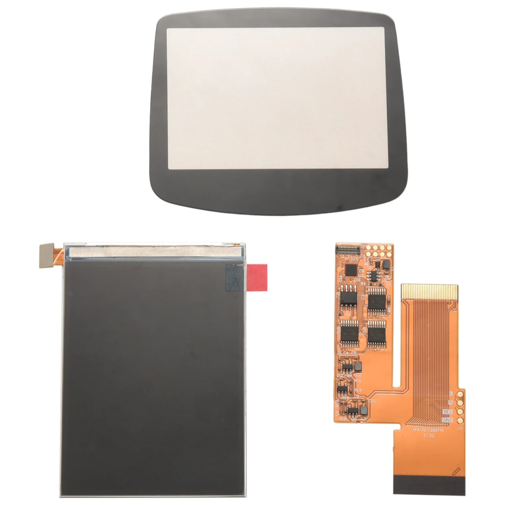 

Replacement IPS LCD Screen with Ribbon Cable Screen Cover Repair Full Kit for GameBoy Advance GBA Game Console
