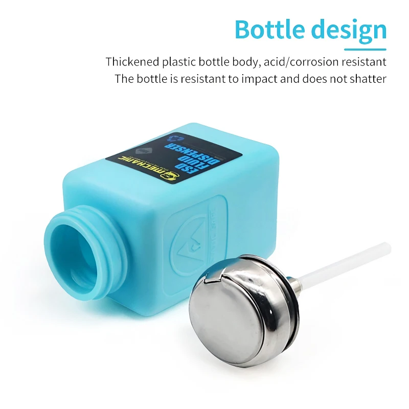 Alcohol Bottle MECHANIC TZ01 TP01 Anti-static For Motherboard Cleaning Industrial Stainless Steel Solution Dispenser