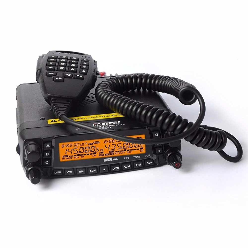 

China portable dual band 50W walkie talkie 100 km scanners 800channels radio dtmf receiver vehicle car TH-9800