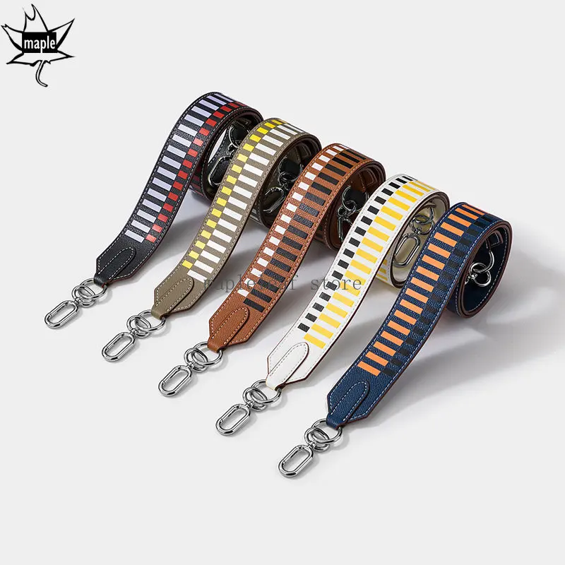 98cm Elephant Grey Long Shoulder Bag Strap Split Leather Luxury High Quality Gold Silver Buckle Replacement Women Bag Belt