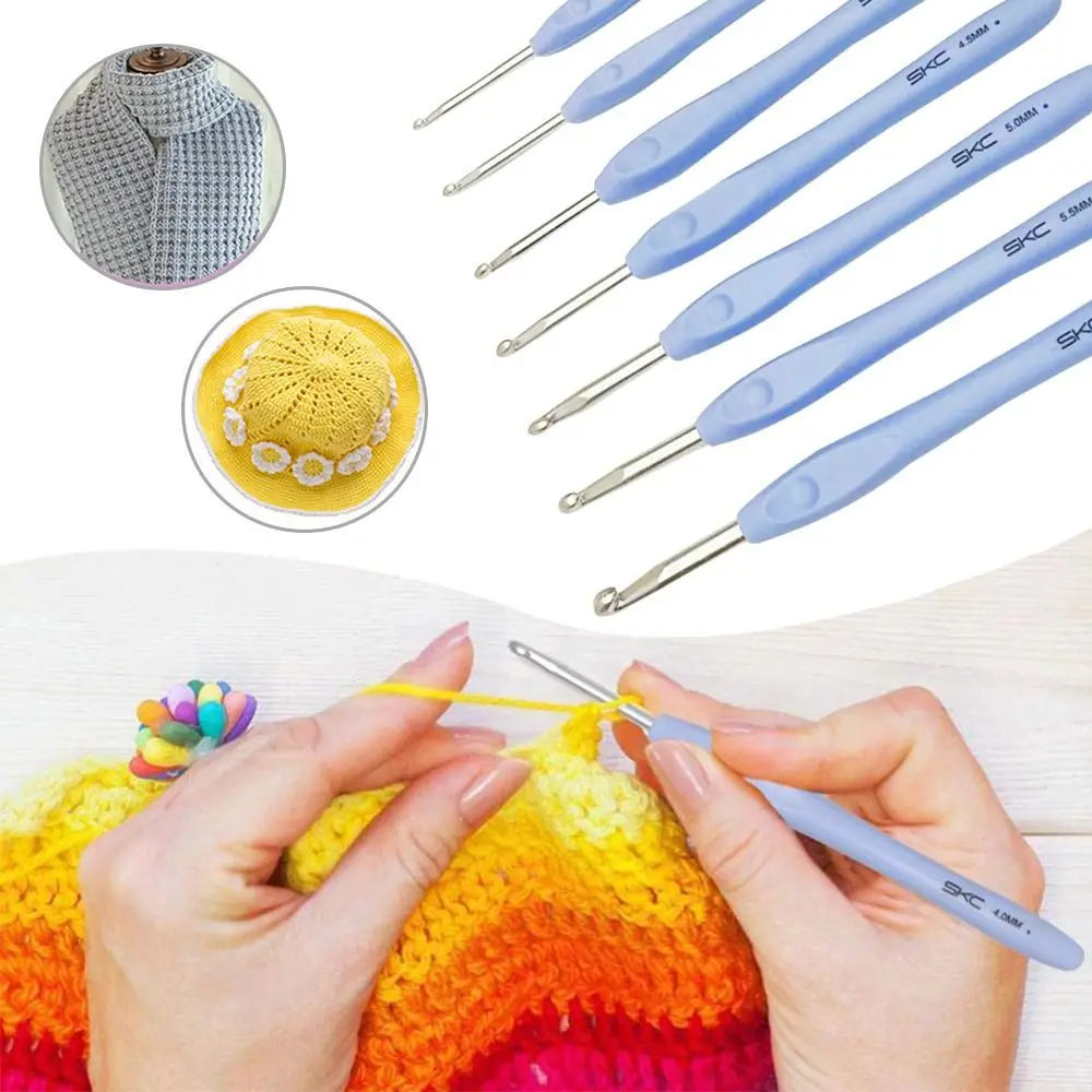 New Soft Handle Knitting Needles Aluminum Long Crocheting Hooks Multisize Crocheting Needles Sweater