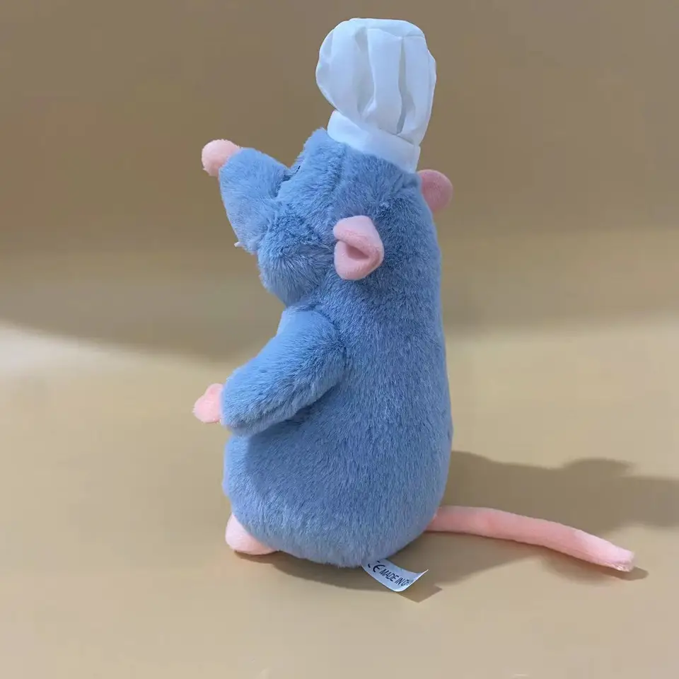 青いネズミのぬいぐるみ,かわいいレミーのネズミのおもちゃ