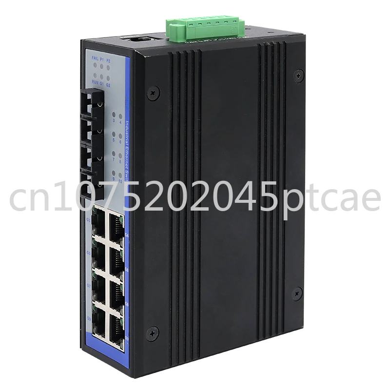 

Industrial 100M 2 Layers 8 Ports RJ45 Network Managed POE Ethernet Switch 2 Gigabit Optical Fiber SC DIN-Rail UT-6428M